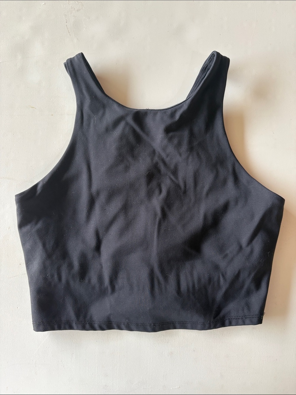 Gottex Black High-Neck Crop Tank